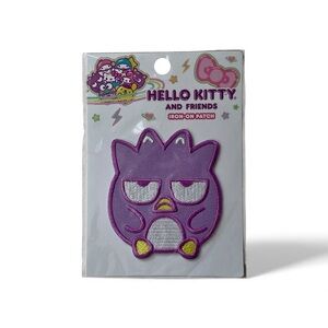 Hello Kitty & Friends Badtz-Maru Iron-On Patch Kawaii Purple 3” New in Packaging